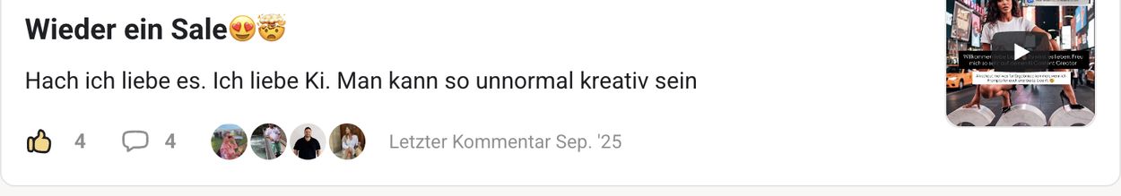 Erfolgspost aus der Community